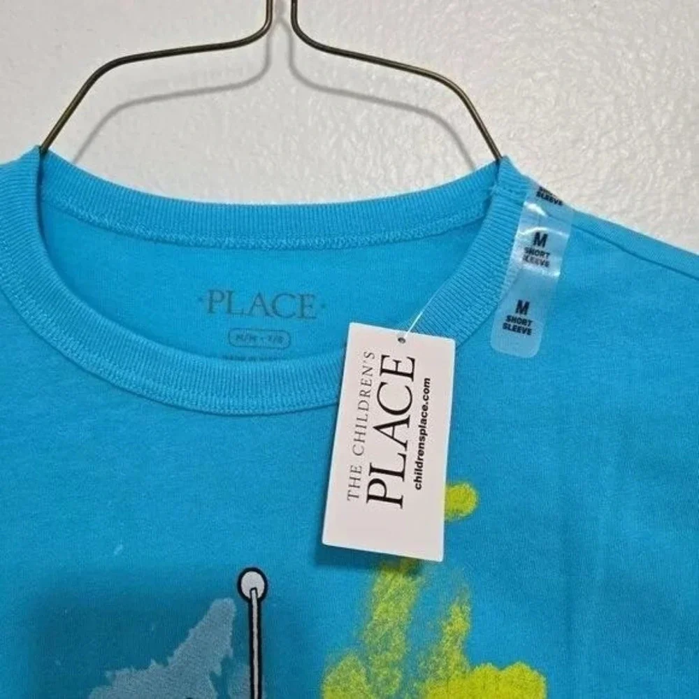 The Children's‎ Place Boys Racecar Graphic T-Shirt in Blue - Size Medium